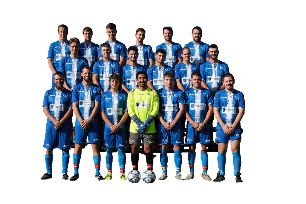 Photo de groupe de l’équipe de la Deux avant le début de la saison de football.